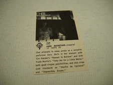 CHER original 1968 music biz promo lp review CHER BACKSTAGE