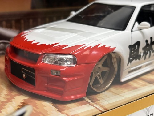 Street Fighter RYU 2002 Nissan Skyline GT R R34 1:24 Scale Jada 253255071 - Picture 5 of 9