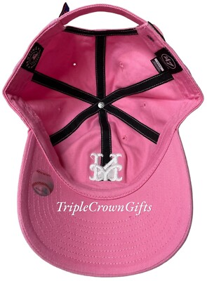 MLB New York Mets ('47 Brand) Clean Up Hat Adjustable Strap Rose
