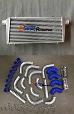 Aluminum Intercooler 600x300x76mm Universal FMIC+BLUE piping kit 76mm pipe