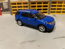 1/64 G.L 2013 FORD EXPLORER 4X4 SUV/BLU/BLK INT/4.0 V6/GOMME IN LEGA/GOMMA