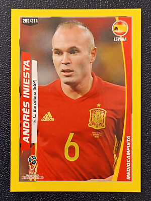 RUSSIA 2018 3R CARD #289 ANDRES INIESTA FIFA WORLD CUP South