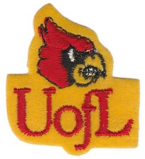 1980'S LOUISVILLE CARDINALS NCAA COLLEGE VINTAGE SMALL 1.75