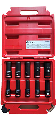 Milwaukee Schlagnuss Set Satz 10tlg 1/2'' für Schlagschrauber Sechskant Stecknuss