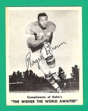 1963 Kahn's Football Roger Brown Detroit Lions