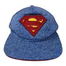 Superman Boy's Snapback Hat Blue Size OS Embroidered Logo DC Comics