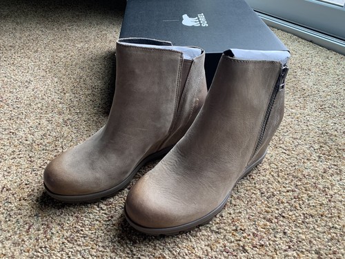Sorel Joan of Arctic Wedge II Zip Ash 