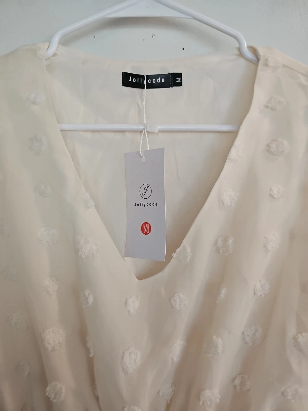 OFF WHITE Abito nuovo di zecca con etichette jolly code taglia media bianco sporco carino