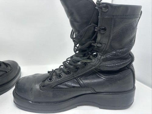 Belleville Black Leather Steel Toe Goretex Navy 800ST Work Boot Shoe 5.5 men - Picture 7 of 17