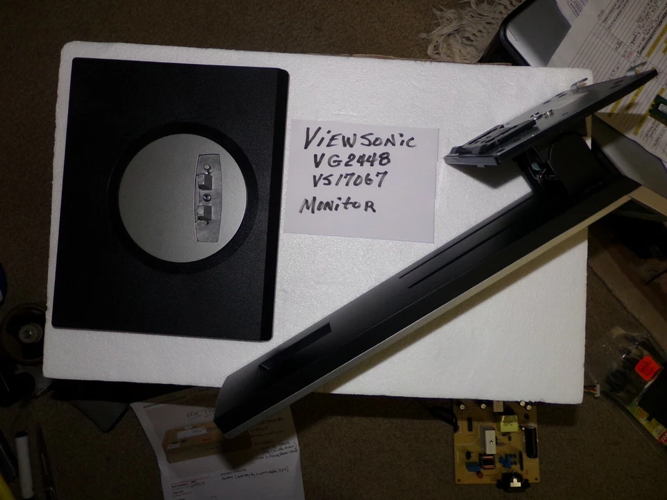 VIEWSONIC 24" VG2448 MONITOR TABLE TOP STAND  760.A2H0C.0002 OR 760.A2H09.0002 - Image 2 of 4