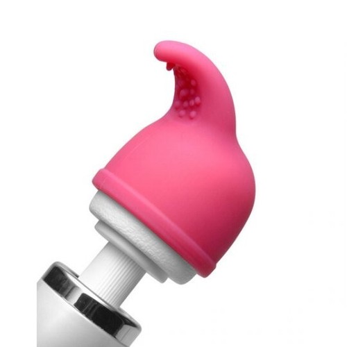 10 Speed Vibrating Wand & Nuzzle Tip Massage Kit Massager Essentials Pink White - 第 1/9 張圖片