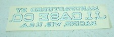 NOS Vintage J I Case Decal 321-132, Great for a Restoration, 2-1/2 x 9
