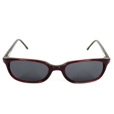 Ellen Tracy ET213 BU/GRY Sunglasses Burgundy Red Grey 48-16-135 Rectangle