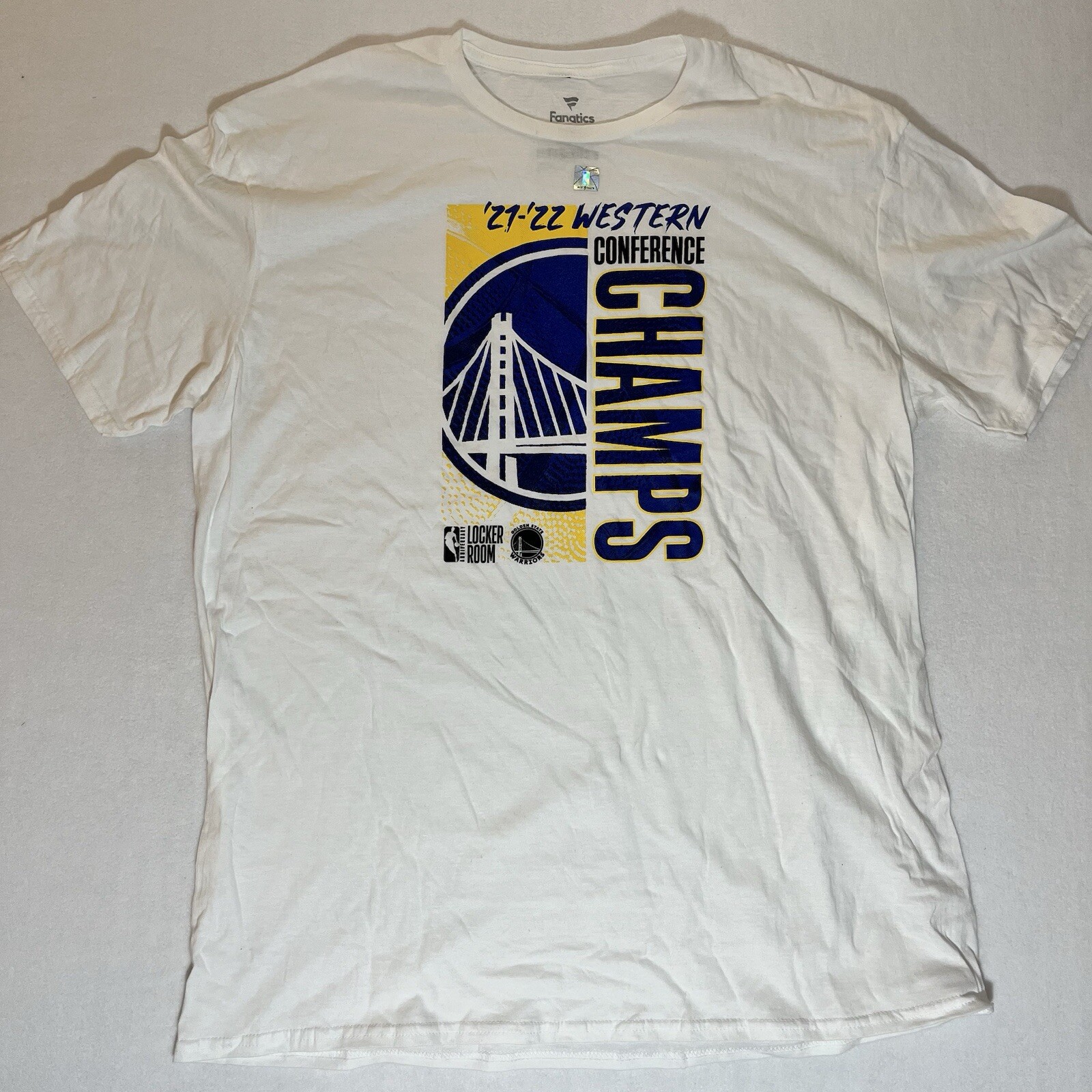 Fanatics Golden State Warriors Men's XL T-Shirt White 21-22 Champs Locker Room