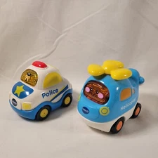 VTech Go! Go! Smart Vehicles Helicopter Police Car