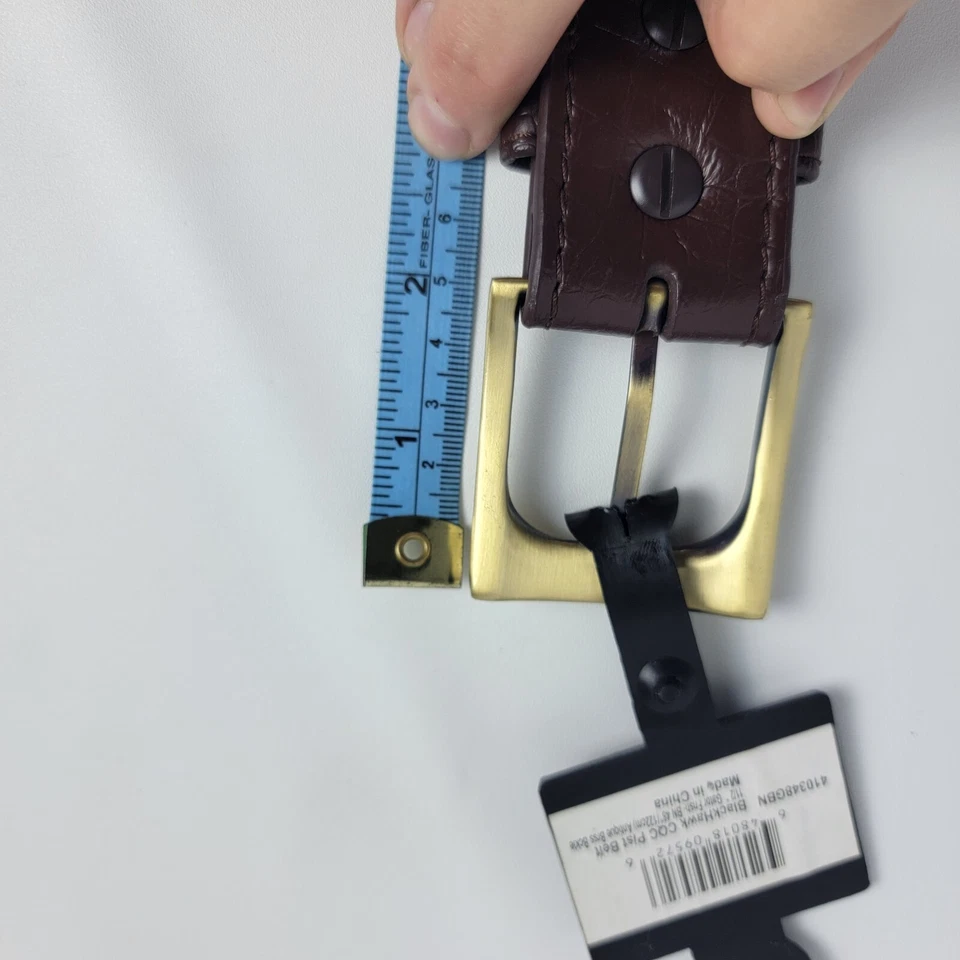 Nuevo Blackhawk CQC Fundas Marrón Pistola Cinturón Acabado Gator 11/2x48" Latón Dorado Hebilla Foto 3 de 4