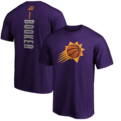 Herren T-Shirt Devin Booker lila Phönix Sonnen Spielmacher Name & Nummer