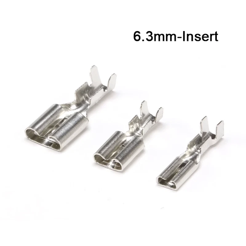 2.8mm/4.8mm/6.3mm Insert/Terminal Block Spade Electrical Wire Crimp Connectors - Image 2 of 4