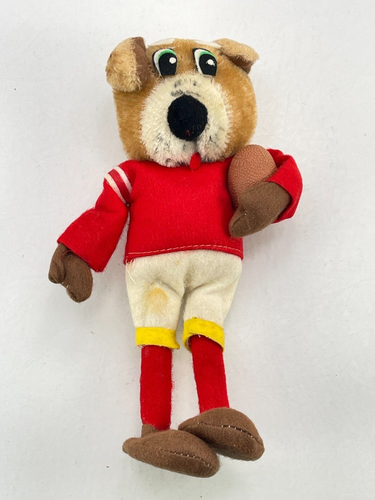 Vintage Japan Wired Framed Plush Football Bear Fun Farm San Fransico CA 8" - Picture 2 of 7