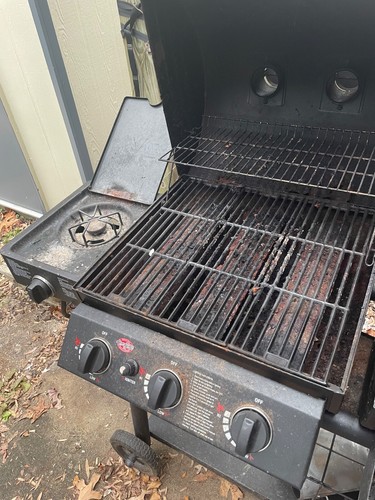 Char-Griller 3-Burner Gas and Charcoal Grill - Black - Picture 3 of 4