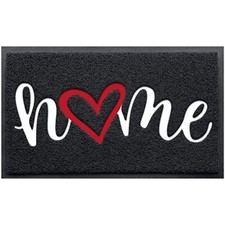 Door Mat Home Welcome Mats Outdoor and Indoor, Heavy-Duty Low-Profile Non-Slip F