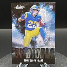 2024 Absolute Football - Blake Corum Rookie RC - BY STORM #BS-BCM RAMS MINT