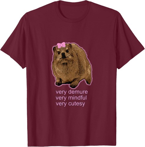Demure, mindful and cutesy Rock Hyrax - Daisy! T-Shirt Hoodie - Picture 16 of 16