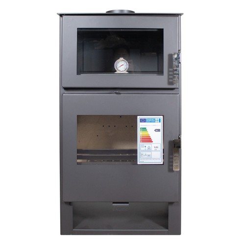 Verso F Wood Burning Stove 9kW with Oven + Thermometer | Freestanding - Picture 6 of 8