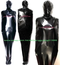 Unisex 6 Color Shiny PVC Mummy Suit Costume Sleeping Bag Jumpsuits Bodysuit F699