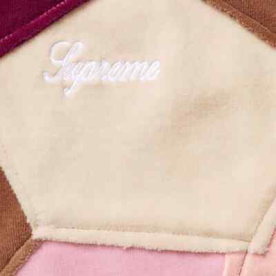 Supreme Patchwork Velour Track Jacket Tan | eBay