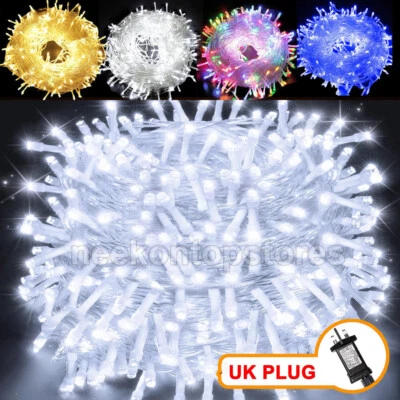 NONMON Christmas Fairy String Lights 20-500 LED Tree Garden Mains Plug In/Solar/Battery
