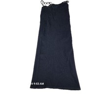 Planet Gold Dress Women's Medium Chain Seamless Ribbed Bohemian Black New Y2K 