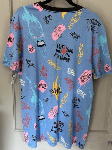BNWT 2022 Disney Parks Villains Up To No Good Hades Ringer T-Shirt for Adult M - Picture 5 of 6