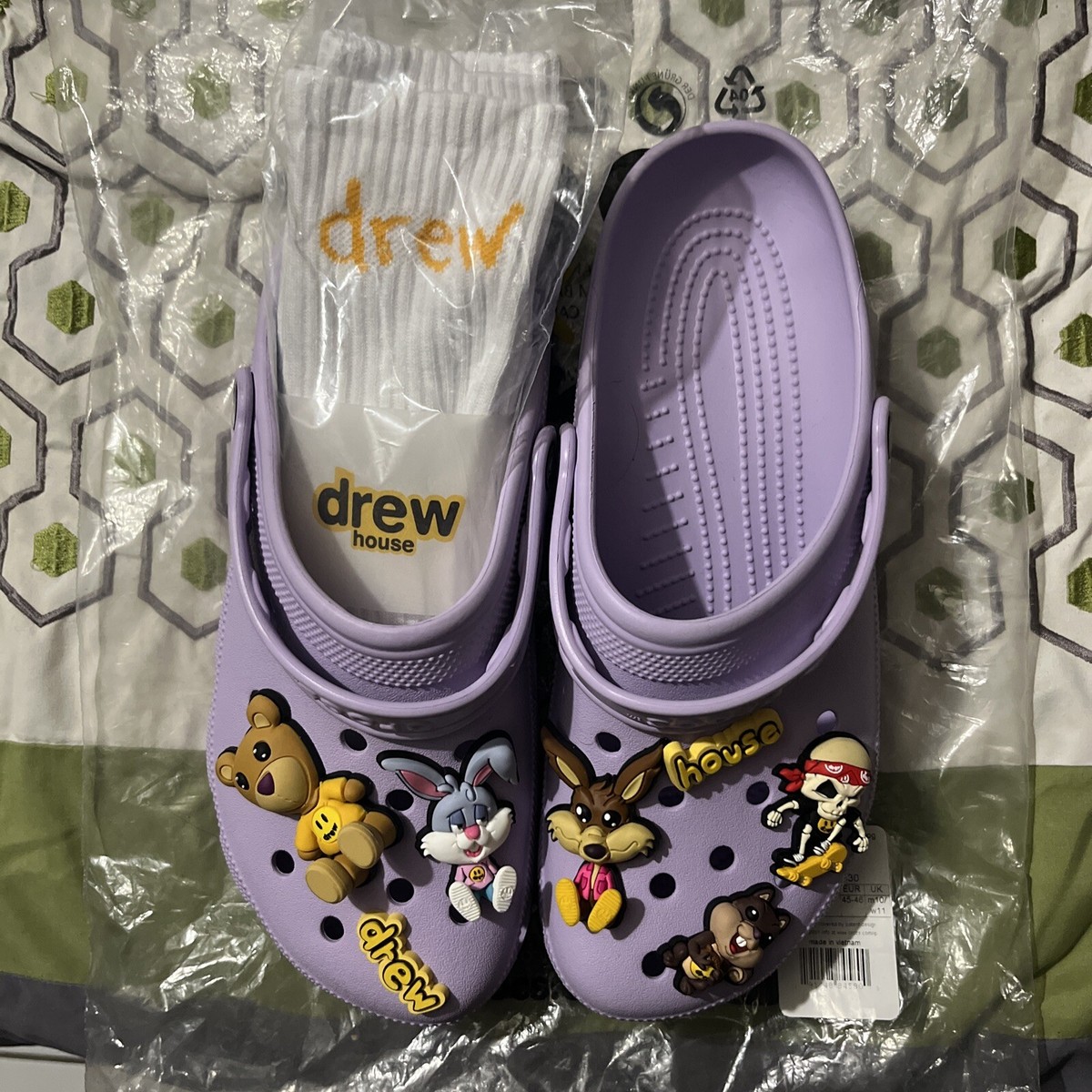 Size 11 - Brand New Crocs x Justin Bieber with Drew House