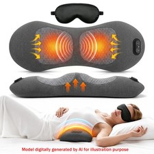 3 In 1 Electric Lumbar Support Pillow Smooth Spine Triple Fusion Back Massager
