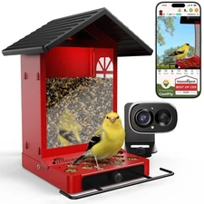 Smart Bird Feeder with Camera, AI Bird Identifier & Live HD View, Exclusive V...