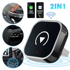 2in1 Wireless Apple CarPlay/ Wireless Android Auto Adapter Adapter,USB plug&play