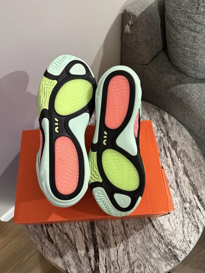 Jordan Tatum 2 Vortex Men's Basketball Shoes Size 12, Mint Foam, Lava Glow - Image 4 of 4