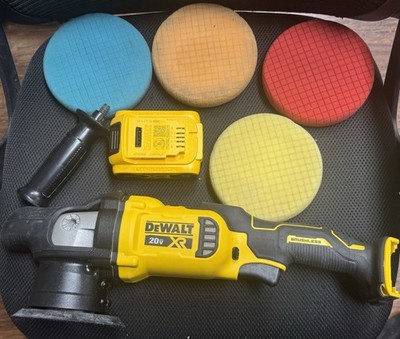 DEWALT DCM848 20V XR 5  Random Orbit Polisher w/ Battery, Pads & Handle
