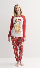 Women's Size S Bluey Christmas 2-pc. Pajama Top  Pajama Bottoms Set