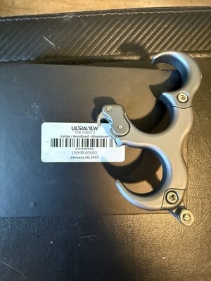ULTRAVIEW UV Button Thumb Release Large Grey Aluminum 0739