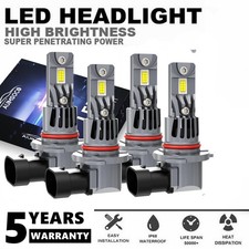 For Honda Civic Sedan 4-door 2004-2015 10000k Led Headlights Bulbs Hilo Lights