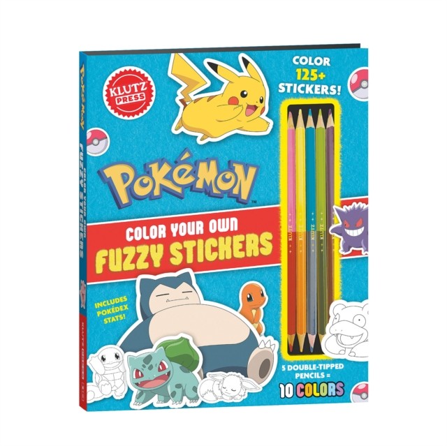 Pokémon Color Your Own Fuzzy Stickers by Editors of Klutz HARDBACK - Image 3