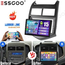 4+64G For Chevrolet Aveo Chevy Sonic 2011-2016 Apple CarPlay 9" Car Stereo Radio
