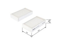 Innenraumfilter Pollenfilter FÜR BMW X3 (F25) - Bosch 1 987 435 055