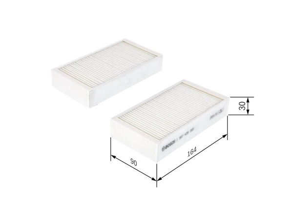 Innenraumfilter Pollenfilter FÜR BMW X3 (F25) - Bosch 1 987 435 055-image