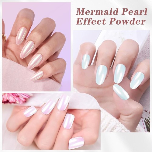 Rose Gold Chrome Nail Powder – NO.1 Mirror Effect Holo Glitter | Shiny Metallic - Picture 110 of 130