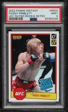 2022 Panini Instant UFC Rated Rookie Retro /492 Paddy Pimblett PSA 9 MINT 0ae