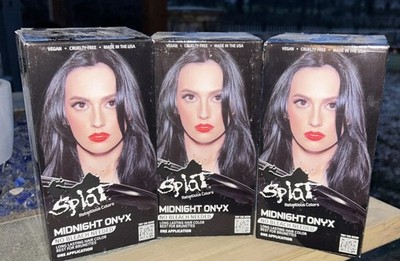 3 Pack Splat Rebellious Colors Midnight Onyx no Bleach needed