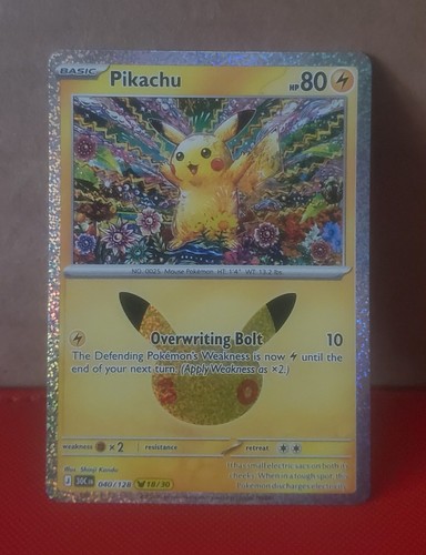Pikachu - 040/128 - Pokémon 30th Celebration - NM or Better